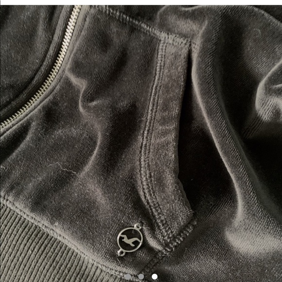 [3 for $50] Hollister velvet black zip up hoodies - Picture 3 of 3